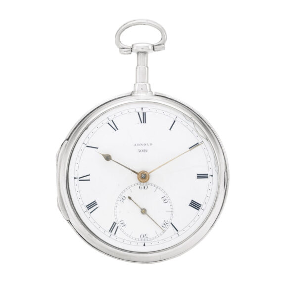 Rare English silver open faced chronometer Circa 1818