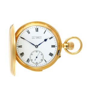 Fine English gold minute repeating full hunter Circa 1892