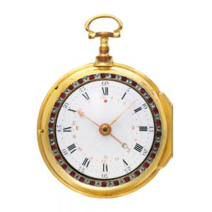 Double dial centre sec. calendar with moon ages Circa 1780