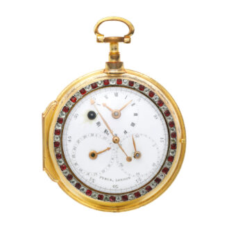 Double dial centre sec. calendar with moon ages Circa 1780