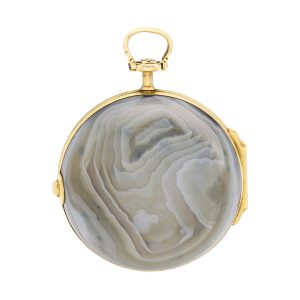 English gold and agate pair cased verge watch Circa 1765