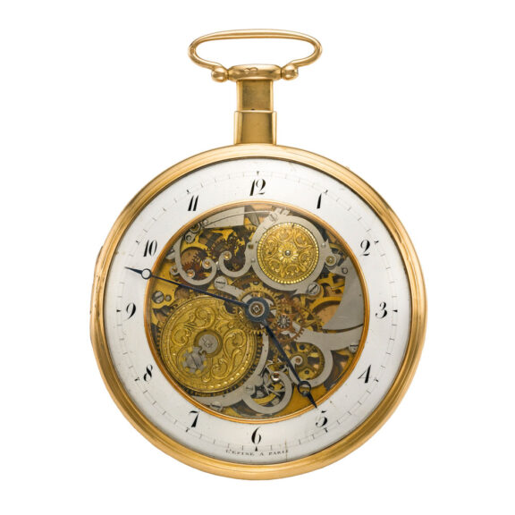 Rose gold semi skeletonized quarter repeater Circa 1820