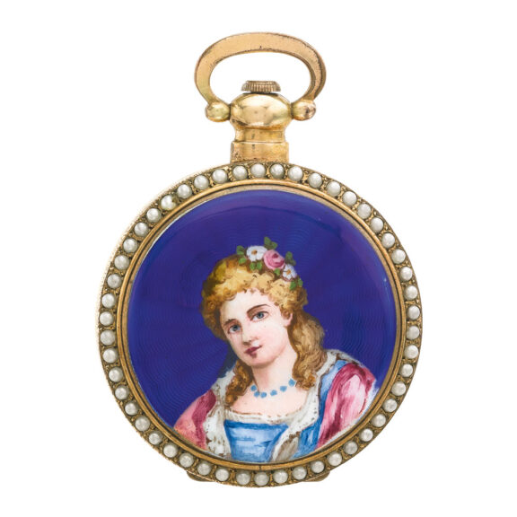 Swiss open faced watch for the Chinese market Circa 1895