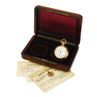 Fine and rare Danish gold minute repeating lever Circa 1900