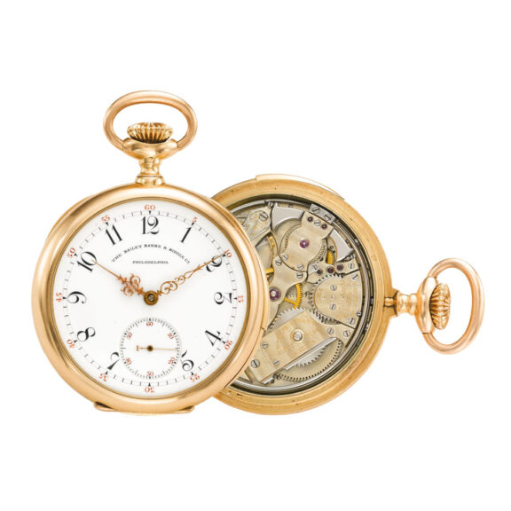 Swiss rose gold open faced minute repeater Circa 1895