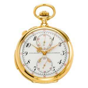Swiss split seconds chronograph with registers Circa 1912