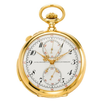 Swiss split seconds chronograph with registers Circa 1912