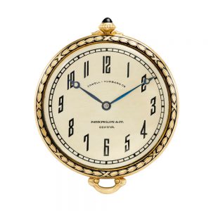 Swiss open faced lever in gold contract case Circa 1916