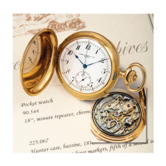 Swiss minute repeating full hunter chronograph Circa 1891