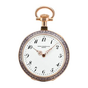 Swiss 18 carat rose gold open faced lever watch Circa 1892