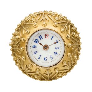 Swiss 18 carat gold decorative ball-form watch Circa 1880