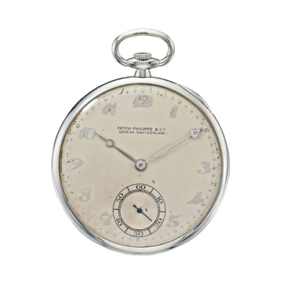 Swiss platinum open faced lever pocket watch Circa 1927