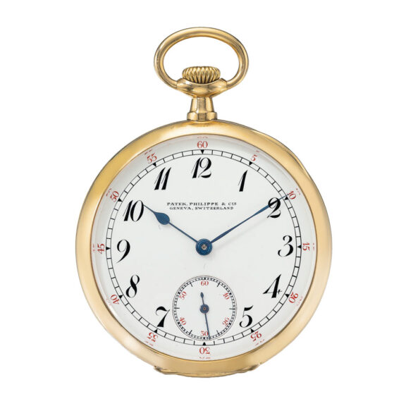 Swiss 18 carat gold open faced lever watch Circa 1909