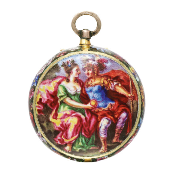 Very fine, rare pair cased gold miniature watch Circa 1675