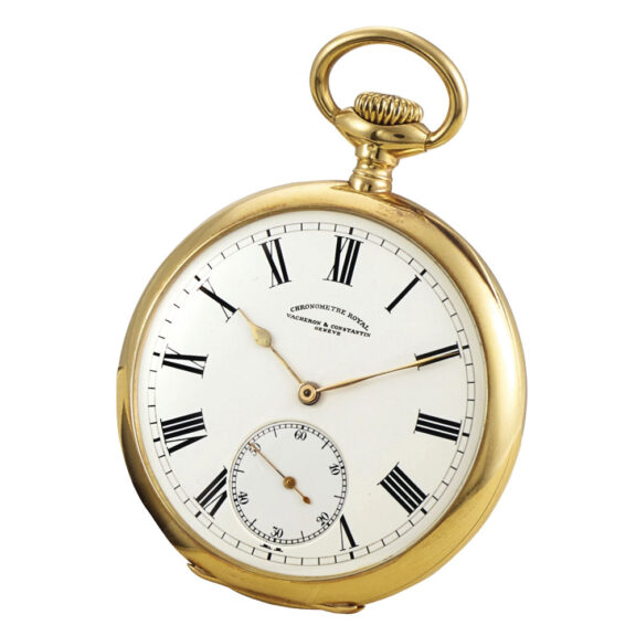 Swiss 18K gold open faced Chronometre Royal Circa 1912