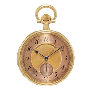 Swiss 18K rose gold minute repeating chronograph Circa 1893