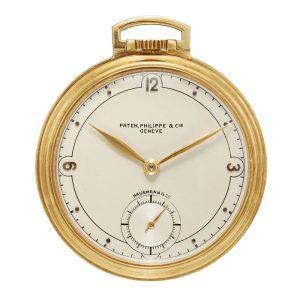 Swiss 18K rose gold open faced lever pocket watch Circa 1937