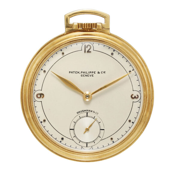 Swiss 18K rose gold open faced lever pocket watch Circa 1937