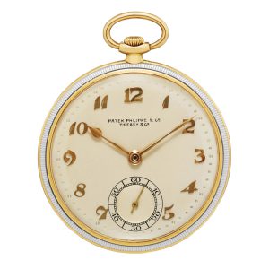 Rare Swiss platinum and 18K gold lever watch Circa 1957