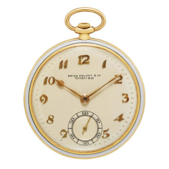 Rare Swiss platinum and 18K gold lever watch Circa 1957