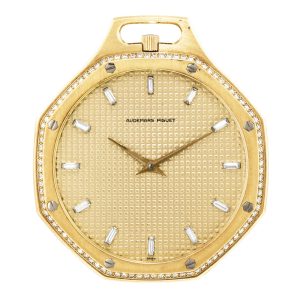 Swiss gold and diamond-set lever pocket watch Circa 1920