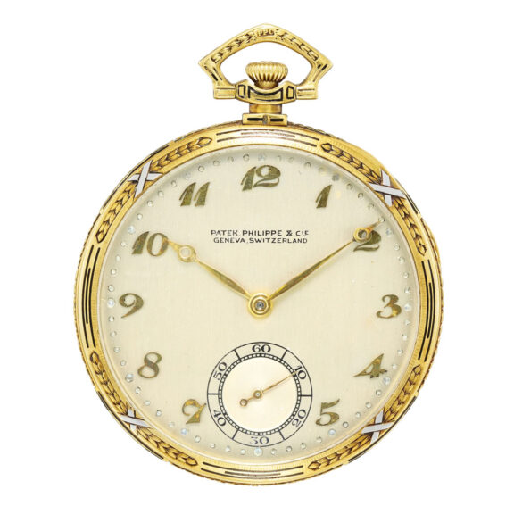 Swiss gold and platinum open faced lever watch Circa 1923