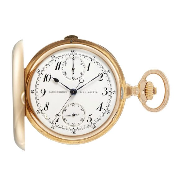 Swiss lever chronograph with 30 minute register Circa 1910