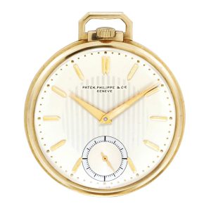 Swiss 18 carat gold open faced lever pocket watch Circa 1930