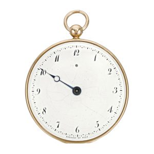 French 18K gold montre à 1 Aiguille pocket watch Circa 1815