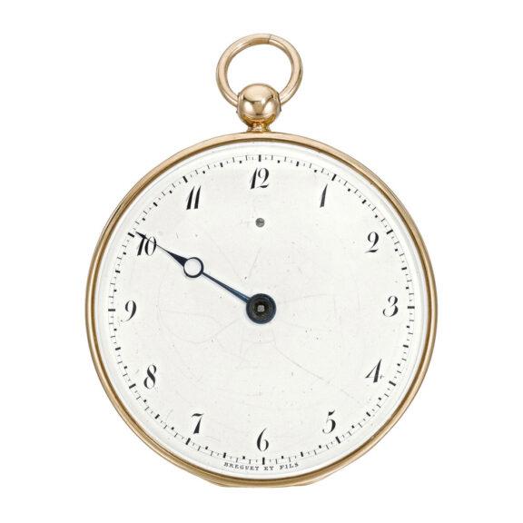 French 18K gold montre à 1 Aiguille pocket watch Circa 1815