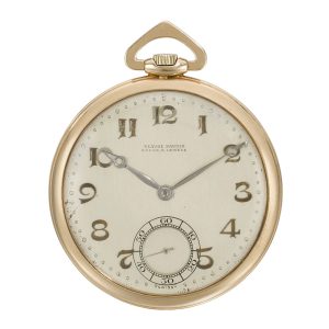 Historically important Swiss rose gold lever watch Circa 1928