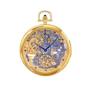 Swiss gold skeletonized minute repeating lever watch Circa 1986