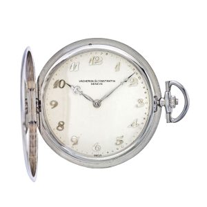 Ultra-thin Swiss platinum hunting cased lever watch Circa 1930