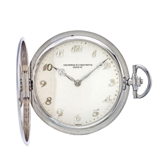 Ultra-thin Swiss platinum hunting cased lever watch Circa 1930