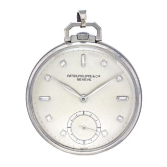 Very fine Swiss platinum open faced lever watch Circa 1947