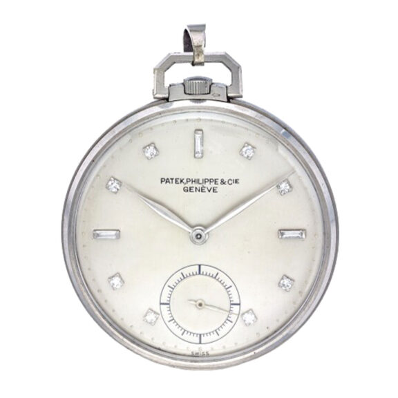 Very fine Swiss platinum open faced lever watch Circa 1947