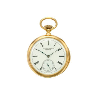 Swiss 18K rose gold minute repeating lever watch Circa 1890