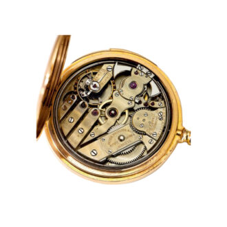 Swiss 18K rose gold minute repeating lever watch Circa 1890