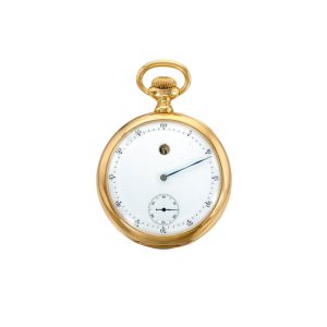 Rare Swiss 18K rose gold jump hour lever watch Circa 1889