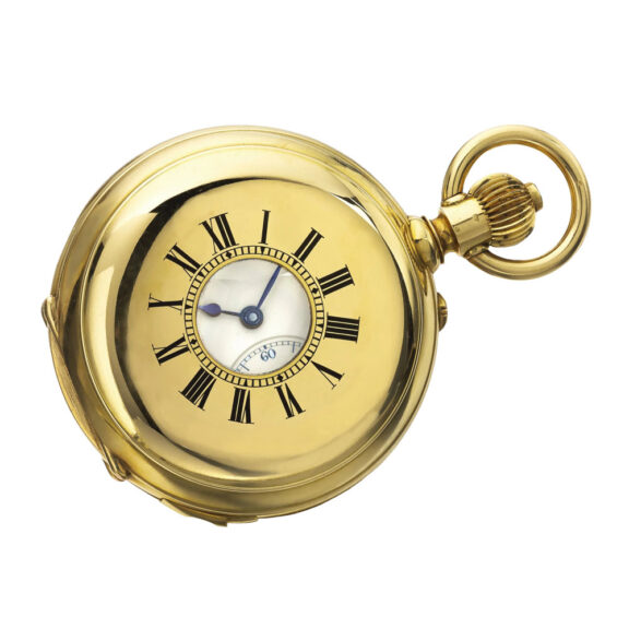 Swiss gold grande and petite sonnerie clock watch Circa 1890