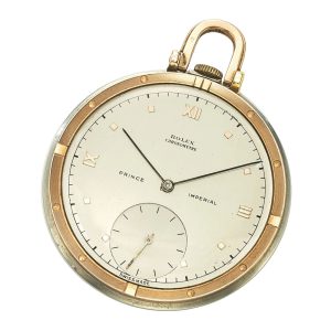 Swiss stainless steel and rose gold lever watch Circa 1945