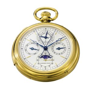 Very fine Swiss 18K gold complicated lever watch Circa 1987
