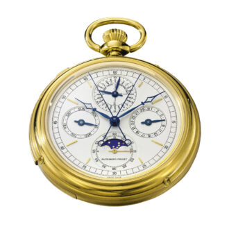 Very fine Swiss 18K gold complicated lever watch Circa 1987