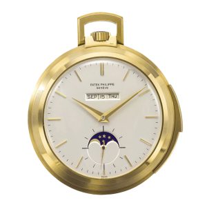 Swiss gold open faced complicated lever watch Circa 1967
