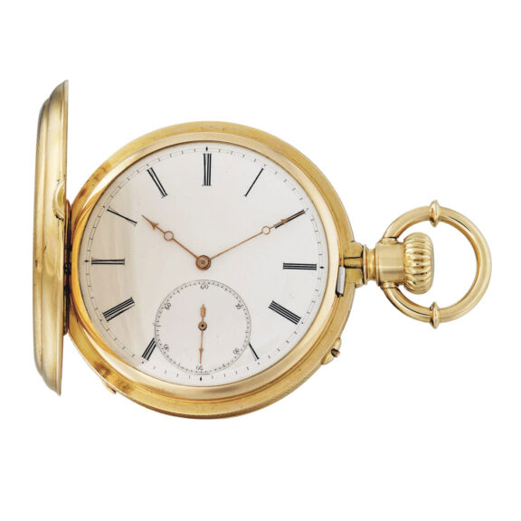 Swiss gold one-minute tourbillon chronometer Circa 1870