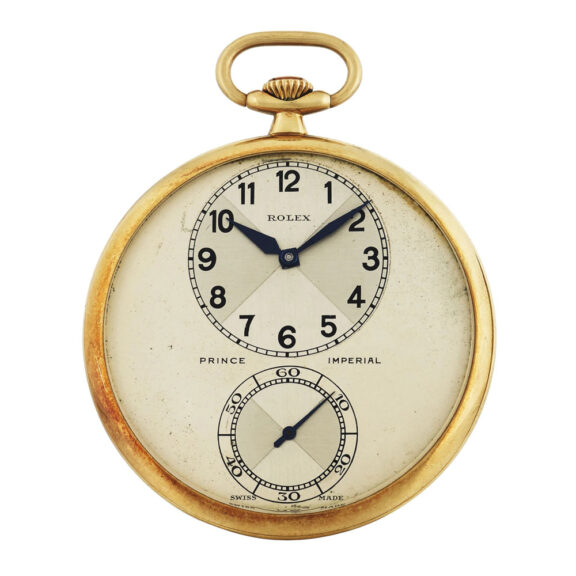 Swiss 18K gold open faced lever pocket watch Circa 1920