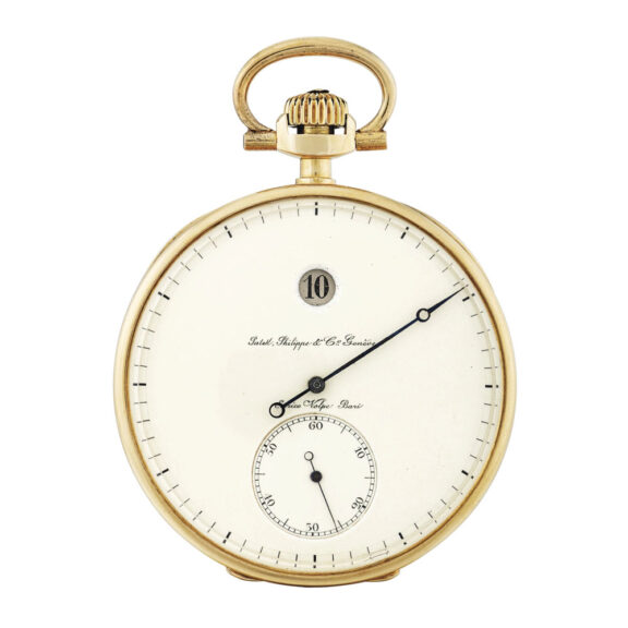 Very rare Swiss 18K gold jumping hour lever watch Circa 1891