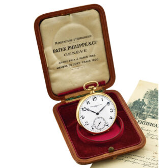 Swiss 18K gold open faced keyless lever watch Circa 1926