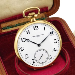 Swiss 18K gold open faced keyless lever watch Circa 1926
