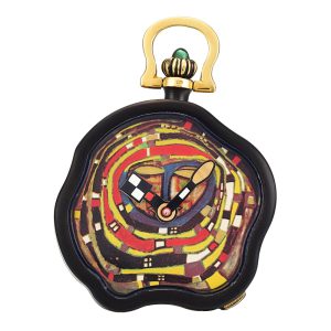 Swiss 18K gold limited edition Hundertwasser watch Circa 1993